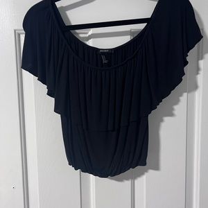 Forever 21 off the shoulder crop shirt